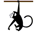 swinging monkey